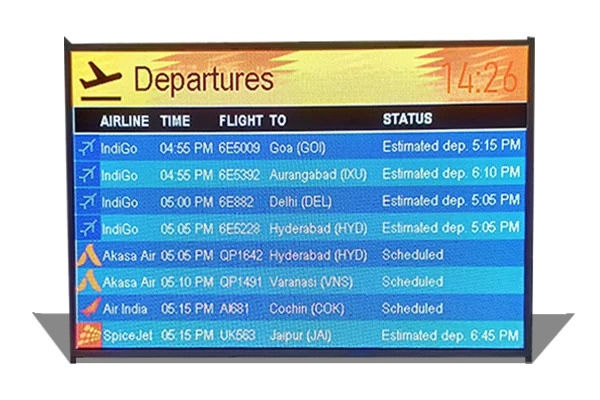 LED Displays for Airports